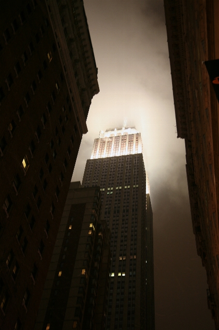 Light architecture night skyscraper