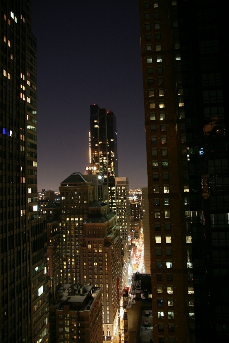 Architecture ligne d'horizon nuit bâtiment