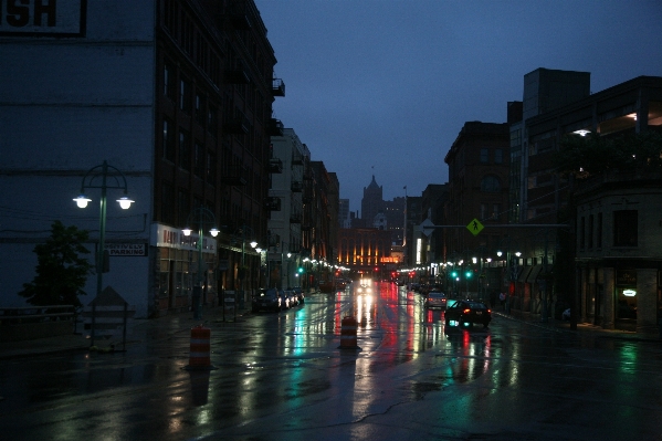 Light street night rain Photo