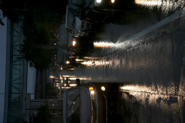 Snow road traffic street Photo