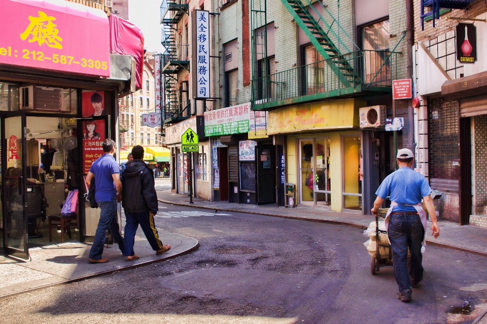 Pedestrian road street town