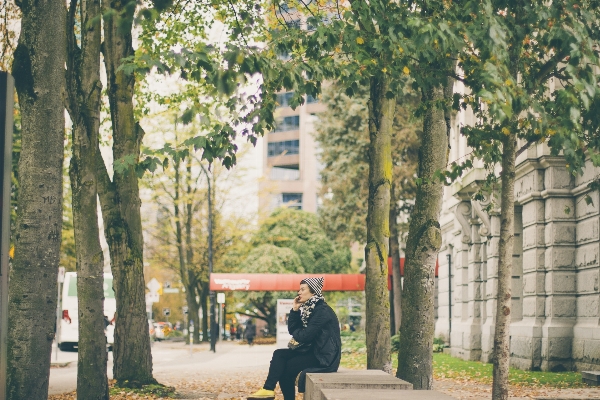 Tree architecture girl woman Photo