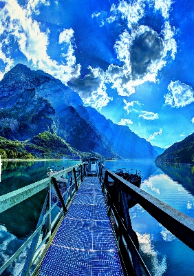 Berg himmel sonnenlicht gebirge
 Foto