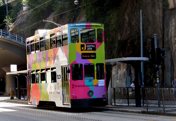 Tram transport vehicle cable car Photo