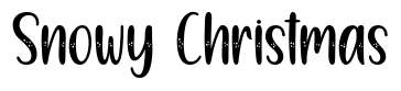 Snowy Christmas Font