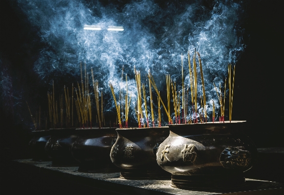 Foto Luz noite fumaça reflexão