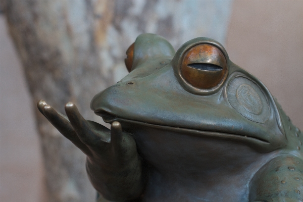 Monument statue metal frog Photo