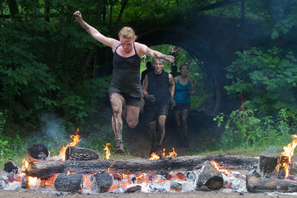 Stagno giardino dietro la casa
 falò spartanrace
