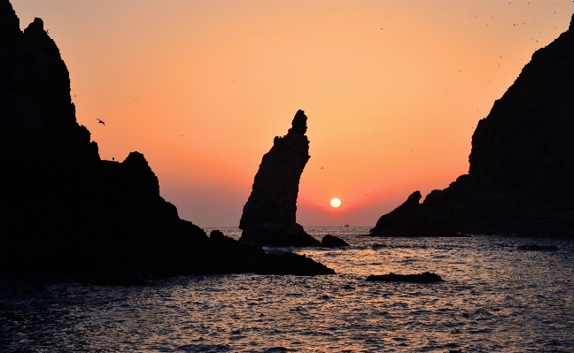 Beach sea coast rock Photo