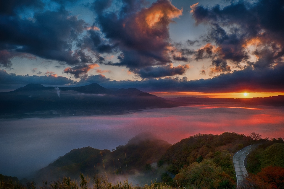 Nature horizon mountain cloud