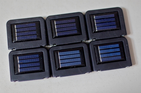 Foto Tecnologia azul solar corpo humano
