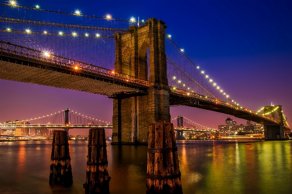 水 建築 日没 橋 写真