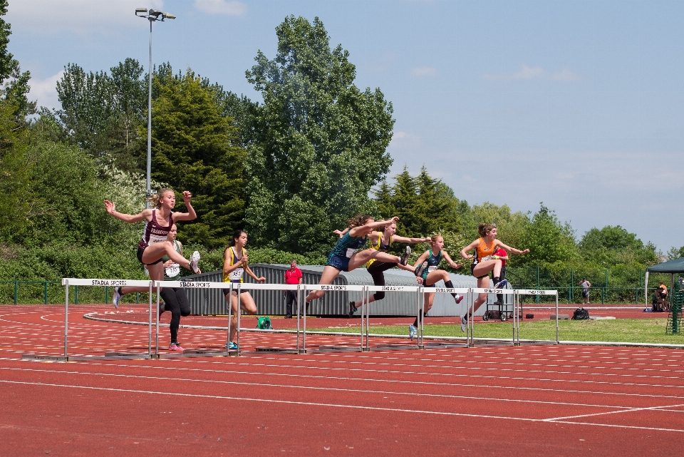 Outdoor track field running