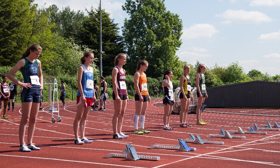 Outdoor track field running