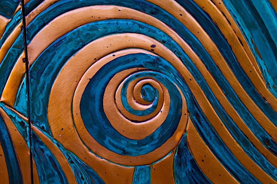 Madera espiral línea verde