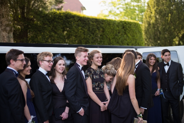 Europe evening dance portrait Photo