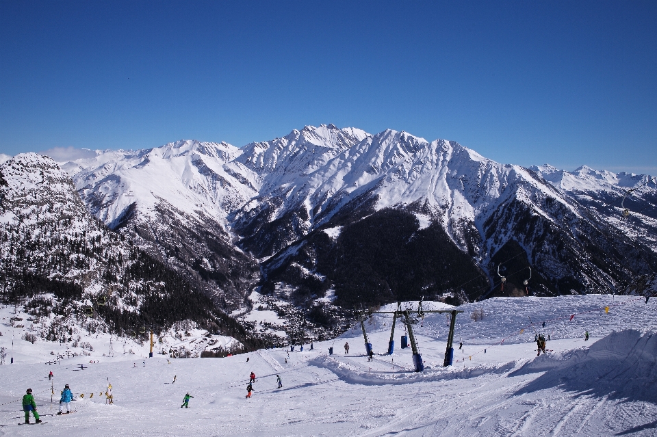 Montaña nieve invierno cielo