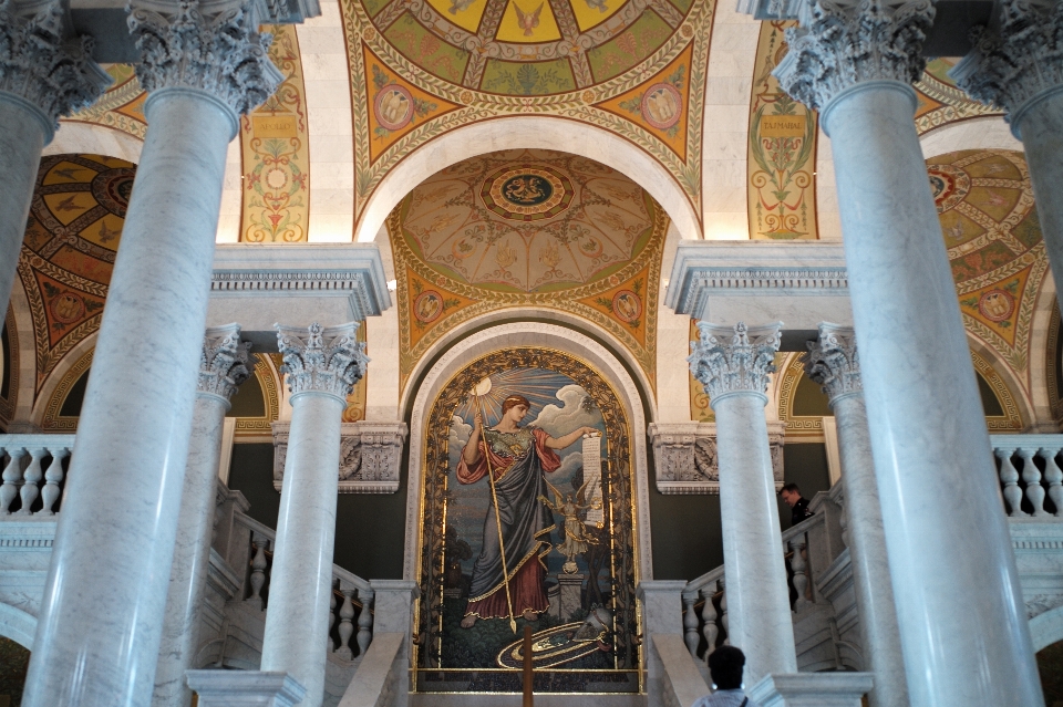 Hill interior building ceiling