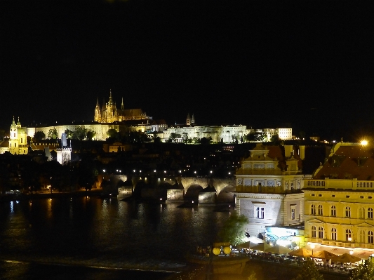 Light skyline night city Photo