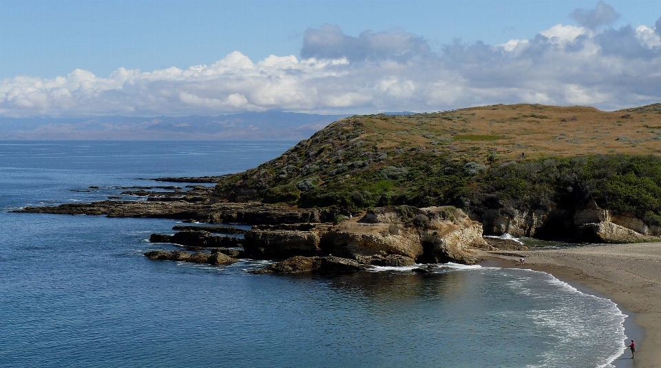 Plage mer côte rock