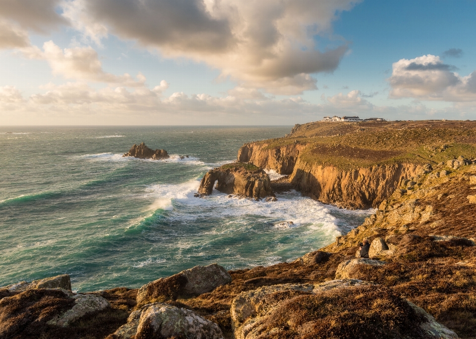 Beach landscape sea coast