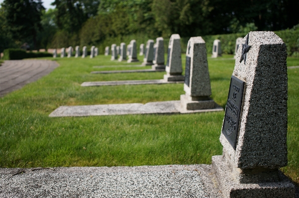 Photo Herbe pelouse cimetière grave