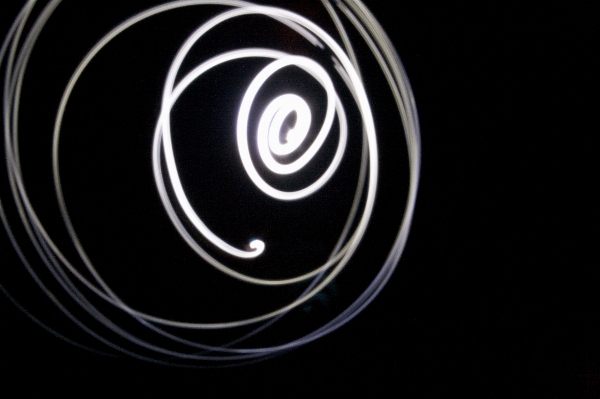 Light spiral line circle Photo