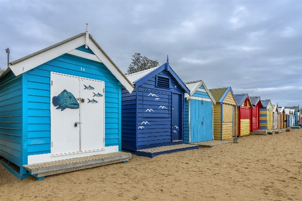 Beach sand sky house Photo