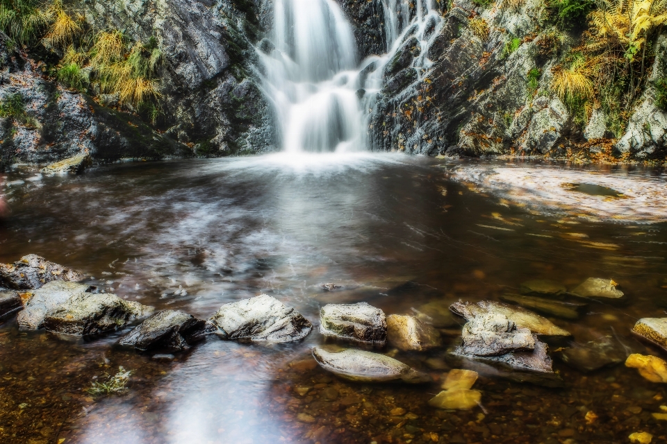 Wasser natur rock wasserfall