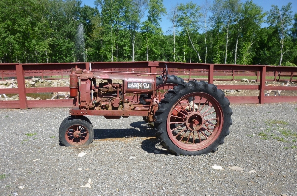 Tractor wheel country vehicle Photo