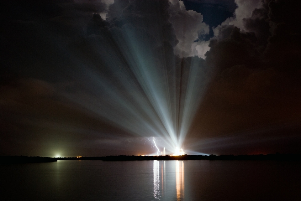 Water light sky night