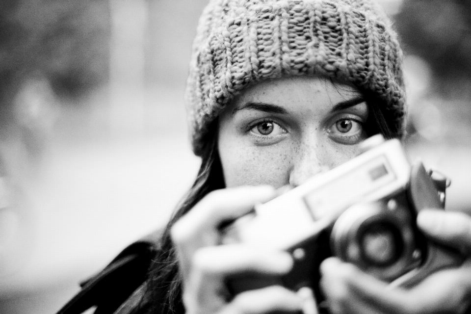 Personne créatif noir et blanc
 fille