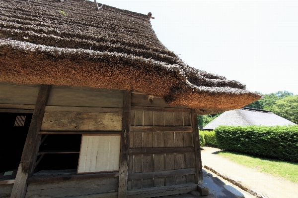 Wood farm house roof Photo