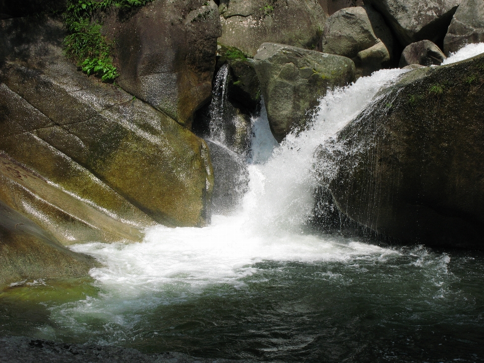 Water nature rock waterfall