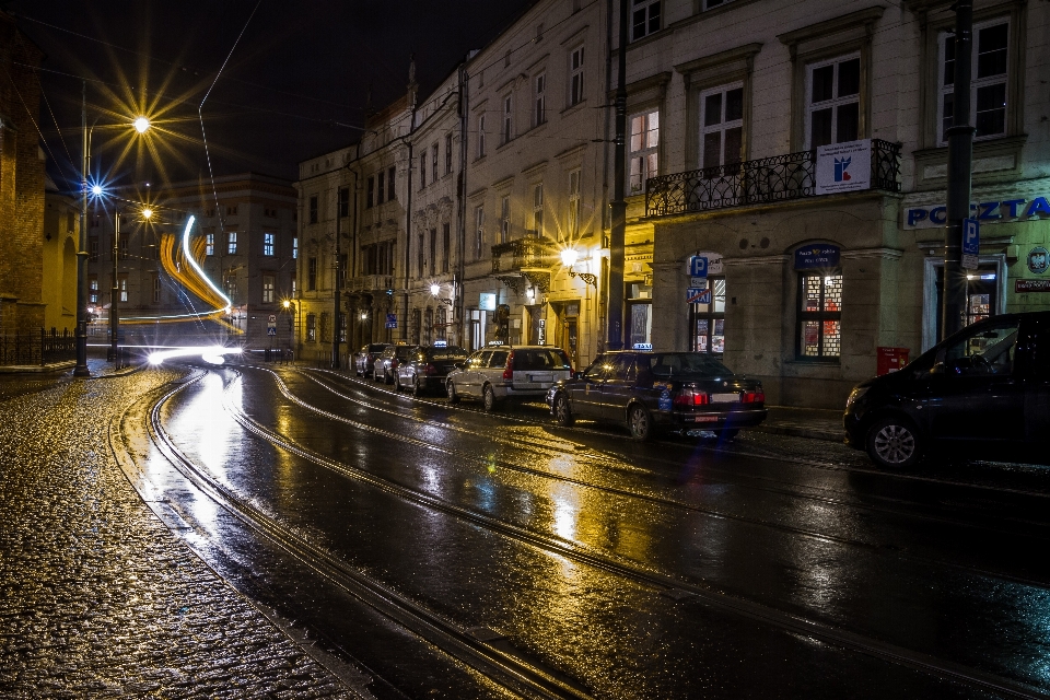 Light road street night