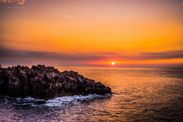 Foto Pantai laut pesisir cakrawala