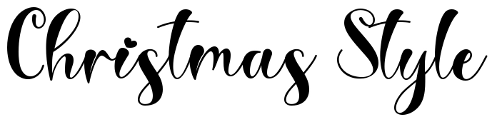 Christmas Style Font