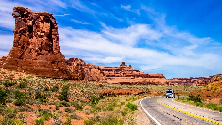 Landscape rock mountain desert Photo