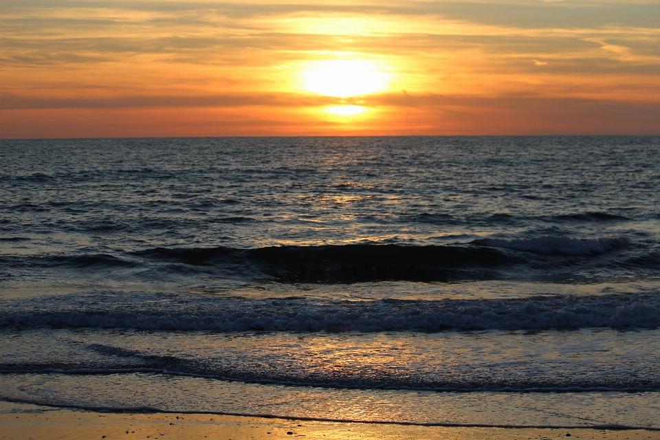 Beach landscape sea coast