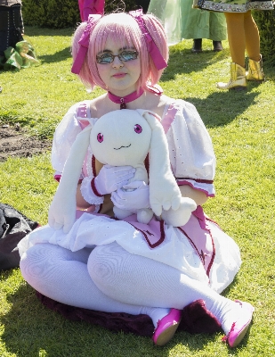 People clothing pink cosplay Photo