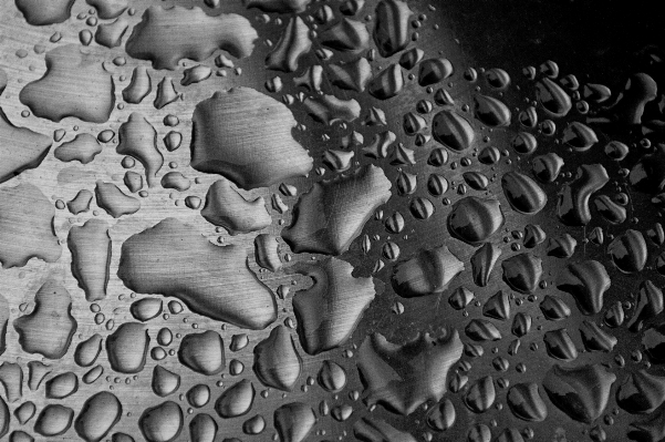 Water black and white texture steel Photo