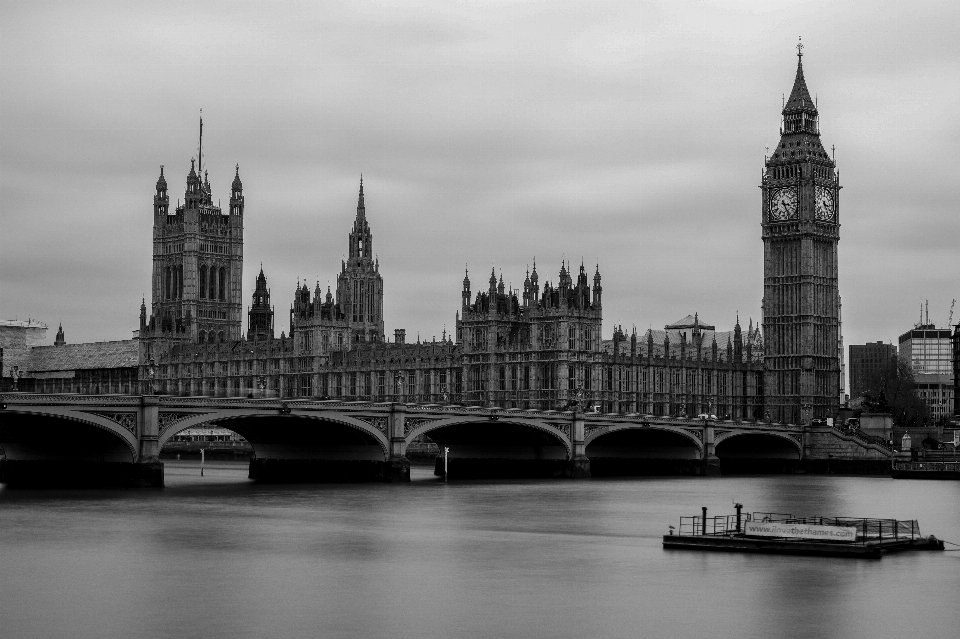 Black and white architecture sky