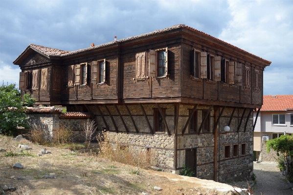 Die architektur holz haus gebäude Foto