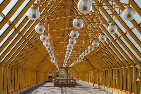 Wood bridge city cityscape Photo