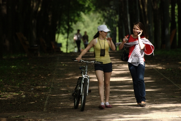 People girl woman bicycle Photo