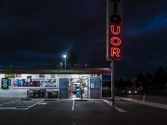 ライト 構造 道 夜 写真