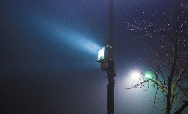 Light sky fog night Photo