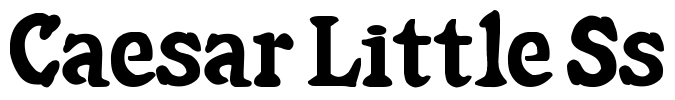 Caesar Little Ss Font