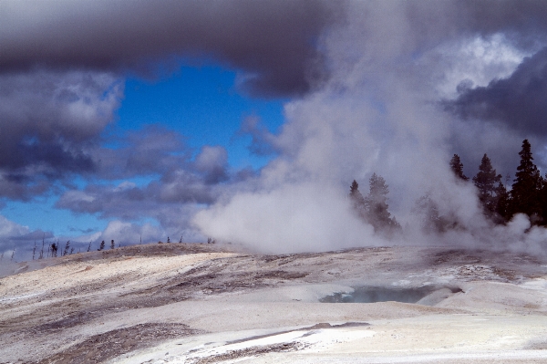 Landscape mountain snow cloud Photo