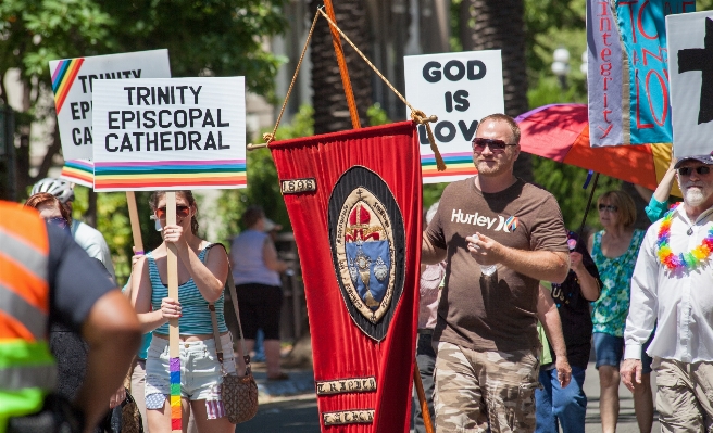 Usa parade festival rainbow Photo